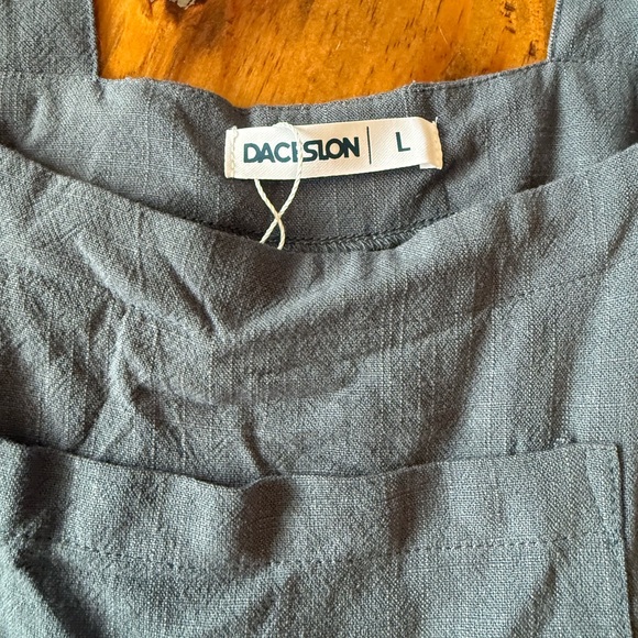 Blue Buttoned Overalls - Picture 3 of 5